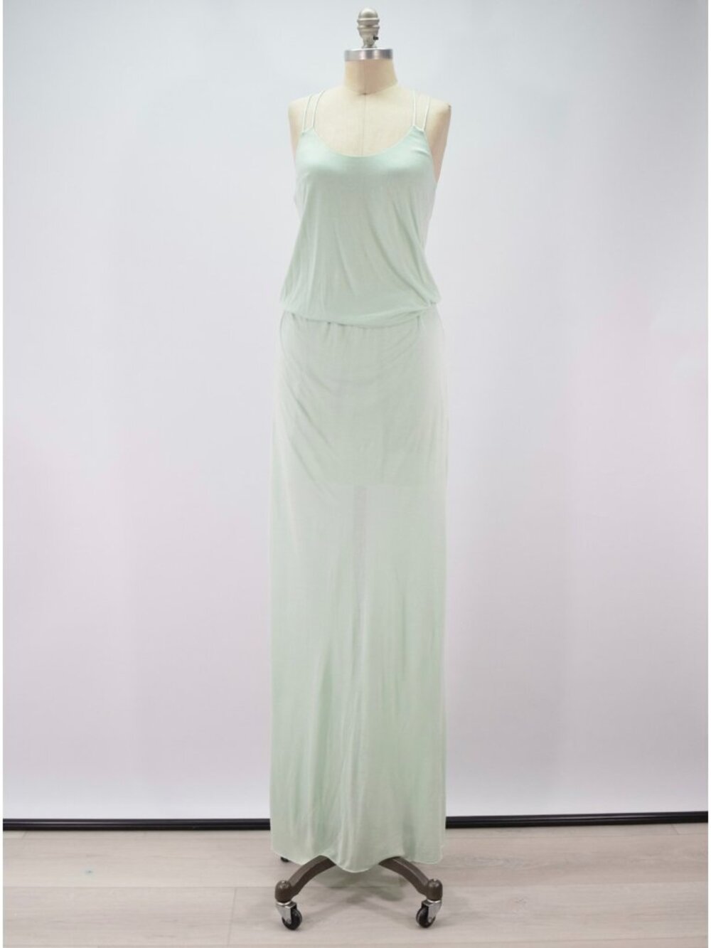 Bella Luxx Mint Green Micro-Modal Knit Maxi Dress